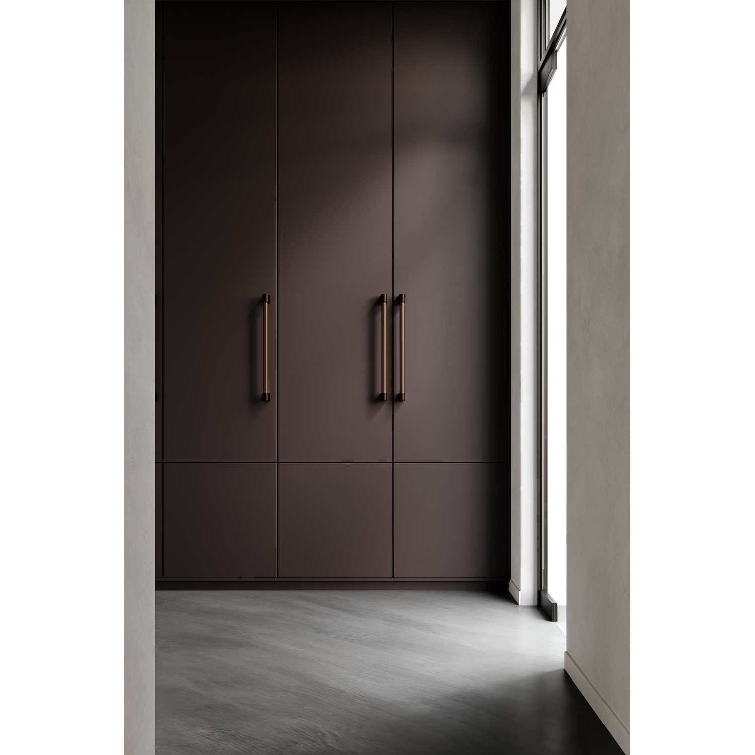 Poignée de porte enkel CASEY BIG BA736 L768 aluminium noir texture / mat noir